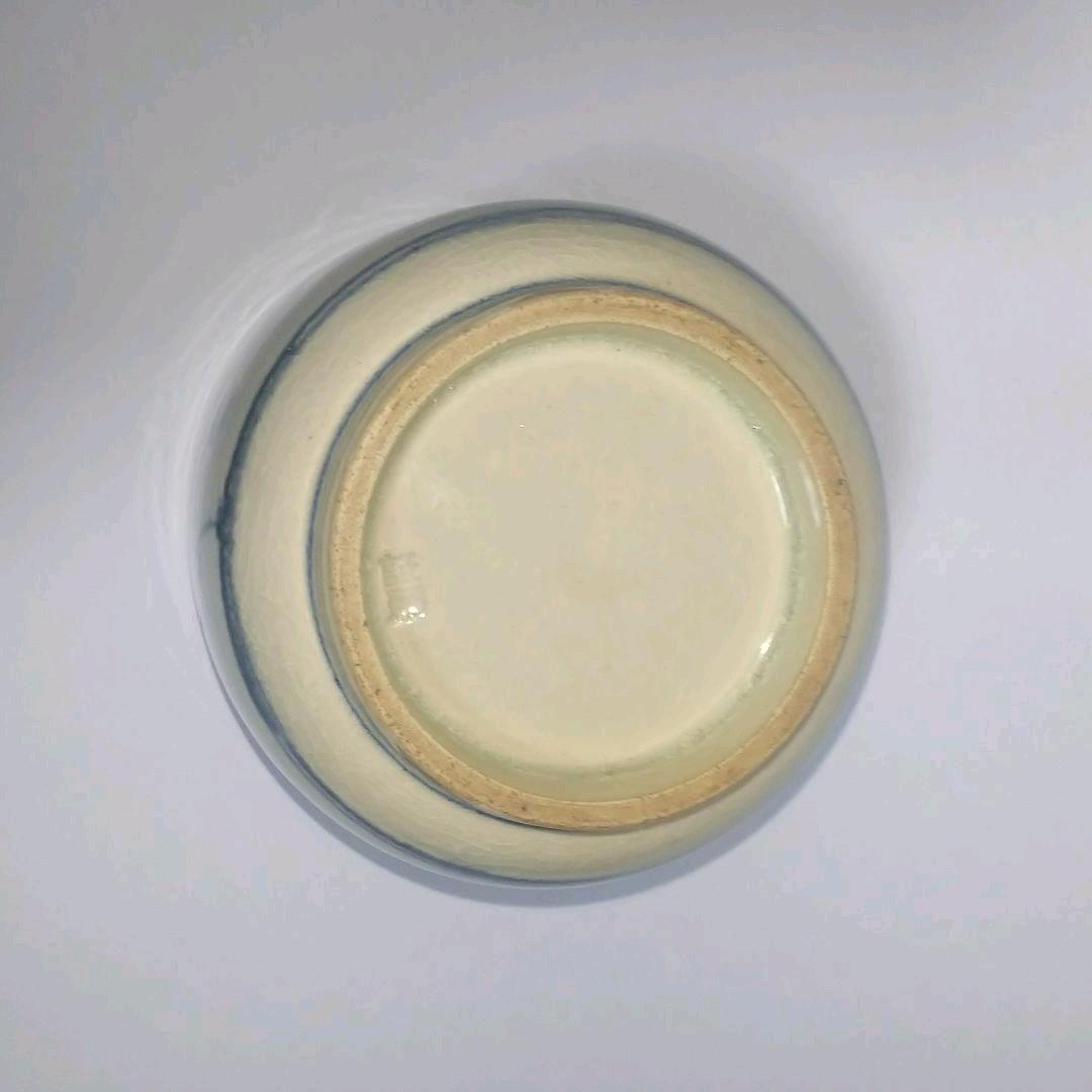 萬古焼 堀野証嗣 安南絞手蜻蛉図 写し茶碗