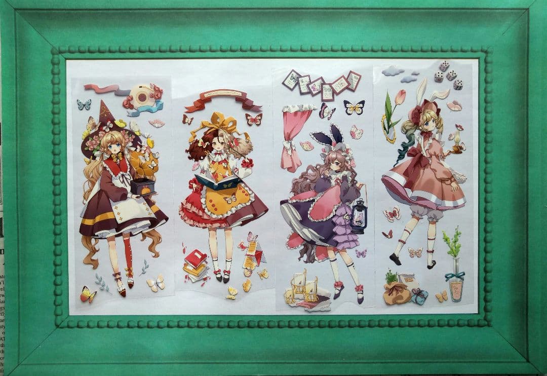 ✩再販✩J55＃眠于花梦(PET)苏格花园 切り売り海外人物マステ