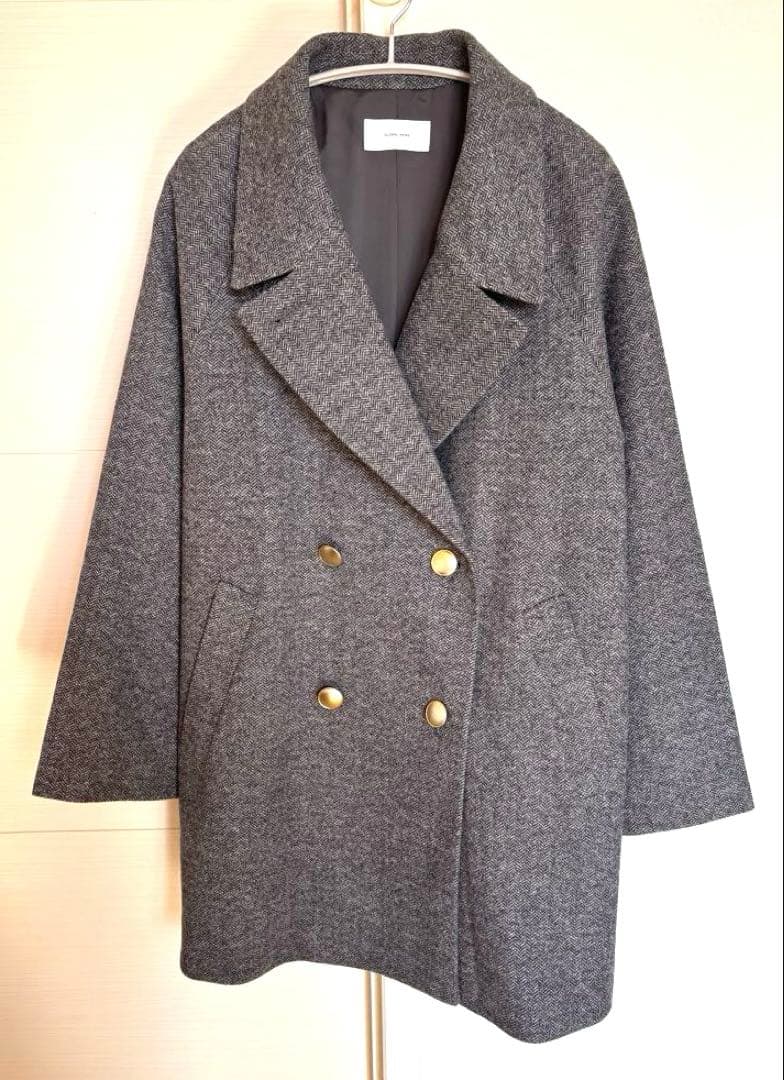 【11月11日までお値下げ中】【新品】軽やかストレッチ襟2WAYミドルコート GLOBAL WORK（グローバルワーク）の「軽やかストレッチ襟2WAYミドル