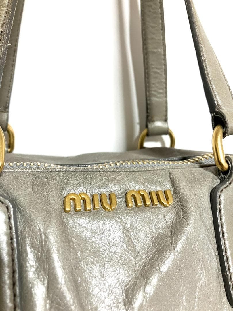 バッグ miu miu VITELLO Leather Bag BAULETTO