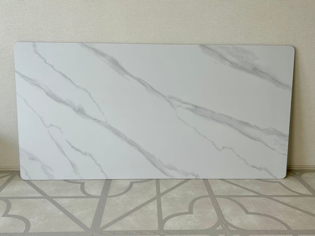ど*ん様 ★未使用新品★ 大理石柄 艶消し セラミック ダイニングテーブル 幅1