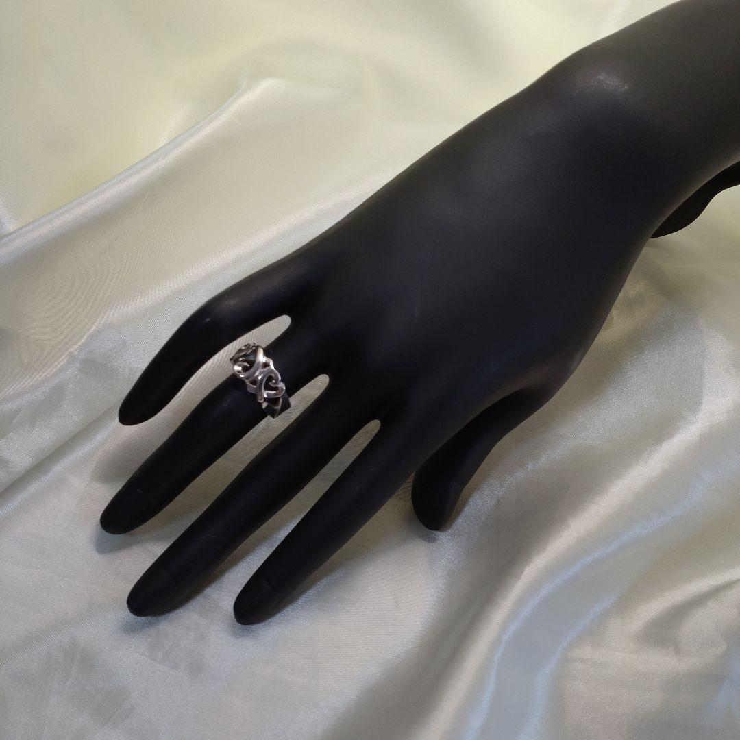 ＊ご成約済＊TIFFANY＆Co.　トリプル　ラビングハートリング　9号
