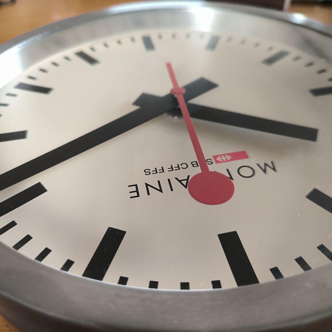 MONDAINE （モンディーン）壁掛け時計　動作品　スイス　鉄道　時計