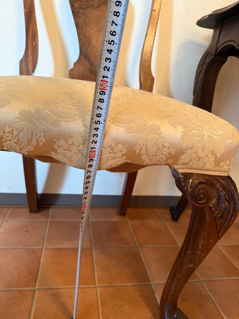 状態良好1930年代イギリスアンティーククィーンアンチェア1脚 - WWW