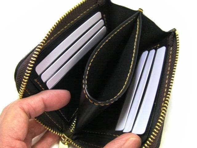 栃木レザー 本革 L字ファスナー 財布 日本製 メンズ レディース 黒 ブラック