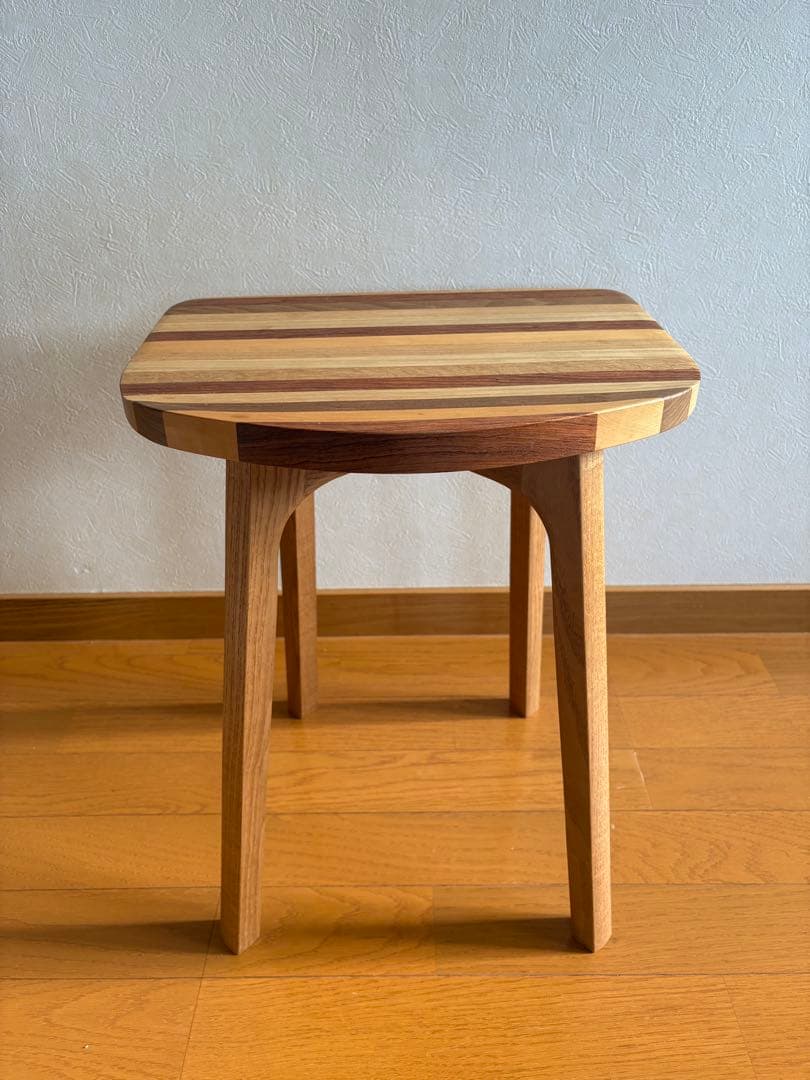 ma@プロフお読みください 木製 スツール 椅子 無垢材 ハンドメイド
