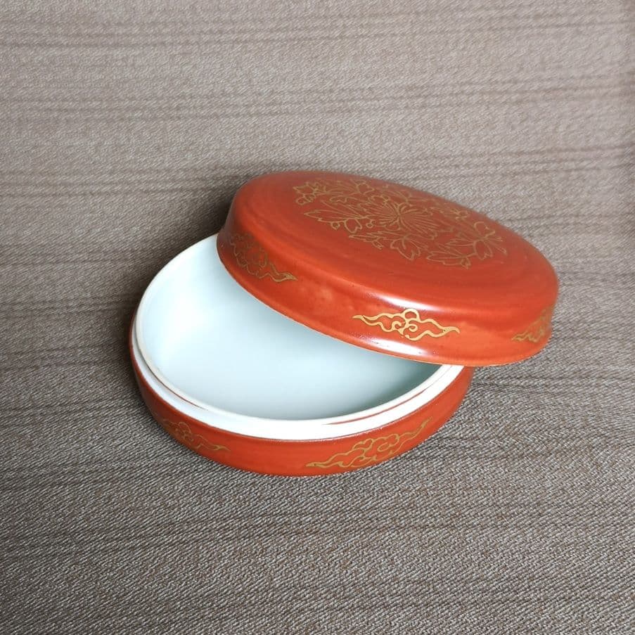 昭和レトロ 1960s 十二代今泉今右衛門 茶道具】『香合』 - 工芸品