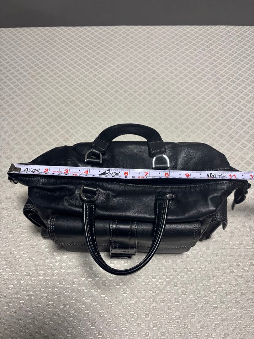 DIESEL ブラックレザー ショルダーバッグ2ｗａｙ