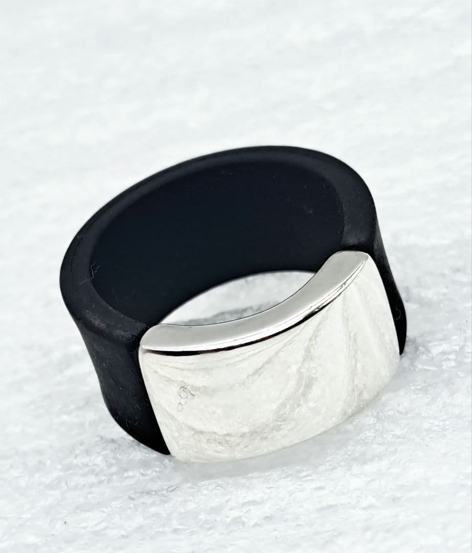 GUCCI ラバーコンビSV925 リング 21号