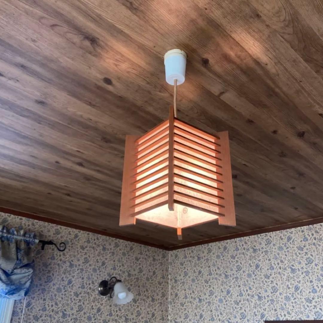 昭和レトロ　和風照明　和モダン　ペンダントライト　ナショナル ナショナル 松下電工 蛍光灯器具 和風照明 ペンダントライト(大) 昭和