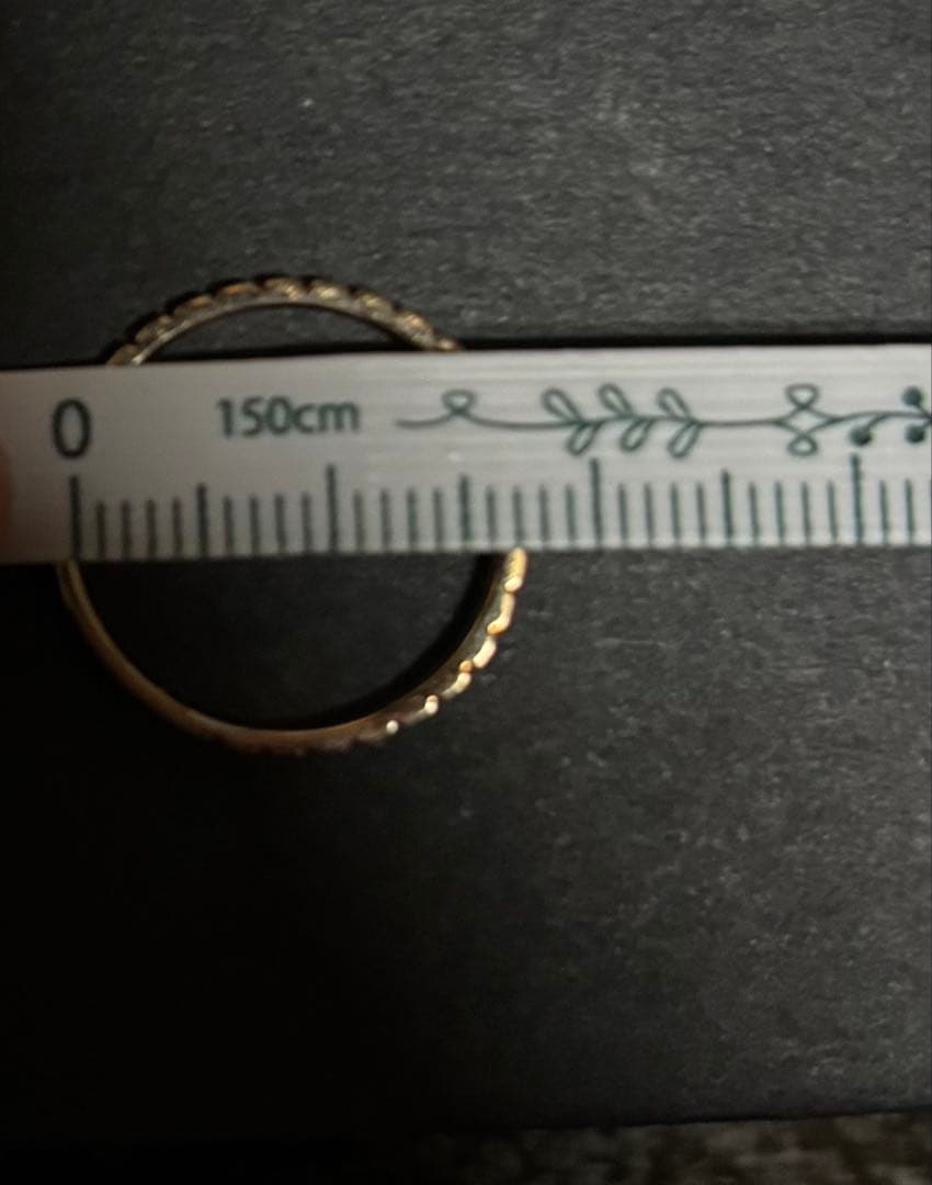 10Kイエローゴールドダイヤモンドリング　TSUTSUMI （おそらく10号）