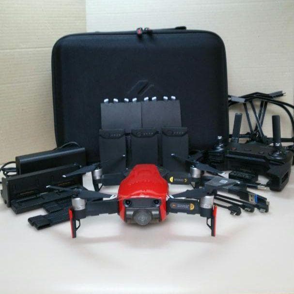 ドローン DJI MAVIC AIR （赤） 専用ケース セット - メルカリ