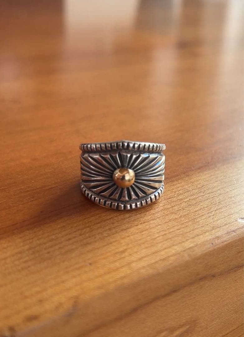 最終値下げ ハリソンジム ナバホ族 リング 指輪 22号 14kモデル