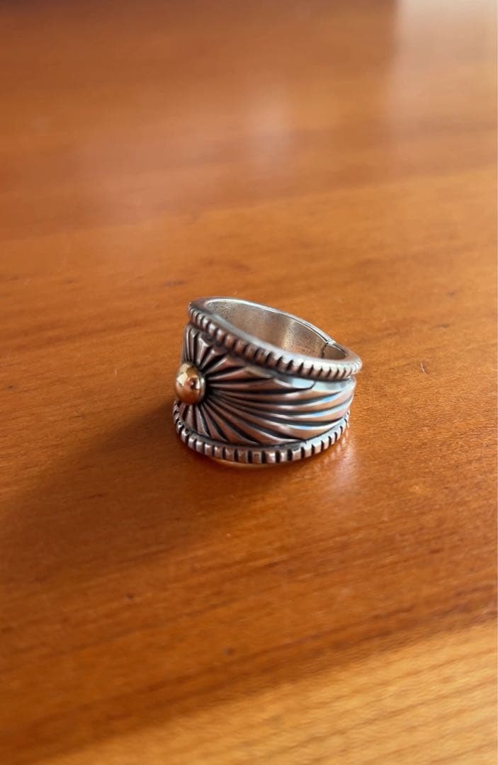 最終値下げ ハリソンジム ナバホ族 リング 指輪 22号 14kモデル