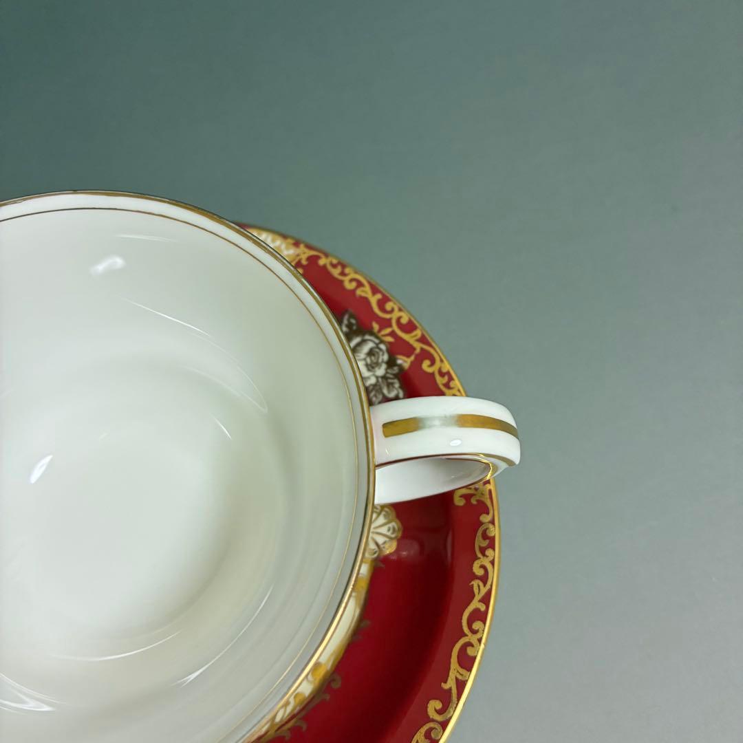 オールドノリタケ カップ＆ソーサー ルビーゴールド マルキ印 - メルカリ