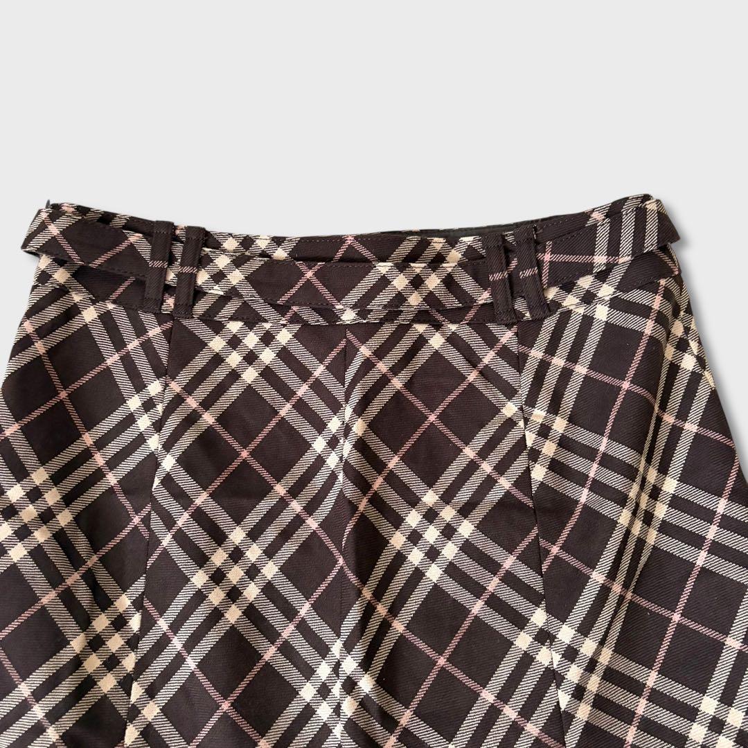 美品 BURBERRYBLUELABELノバチェック マーメイドスカートy2k