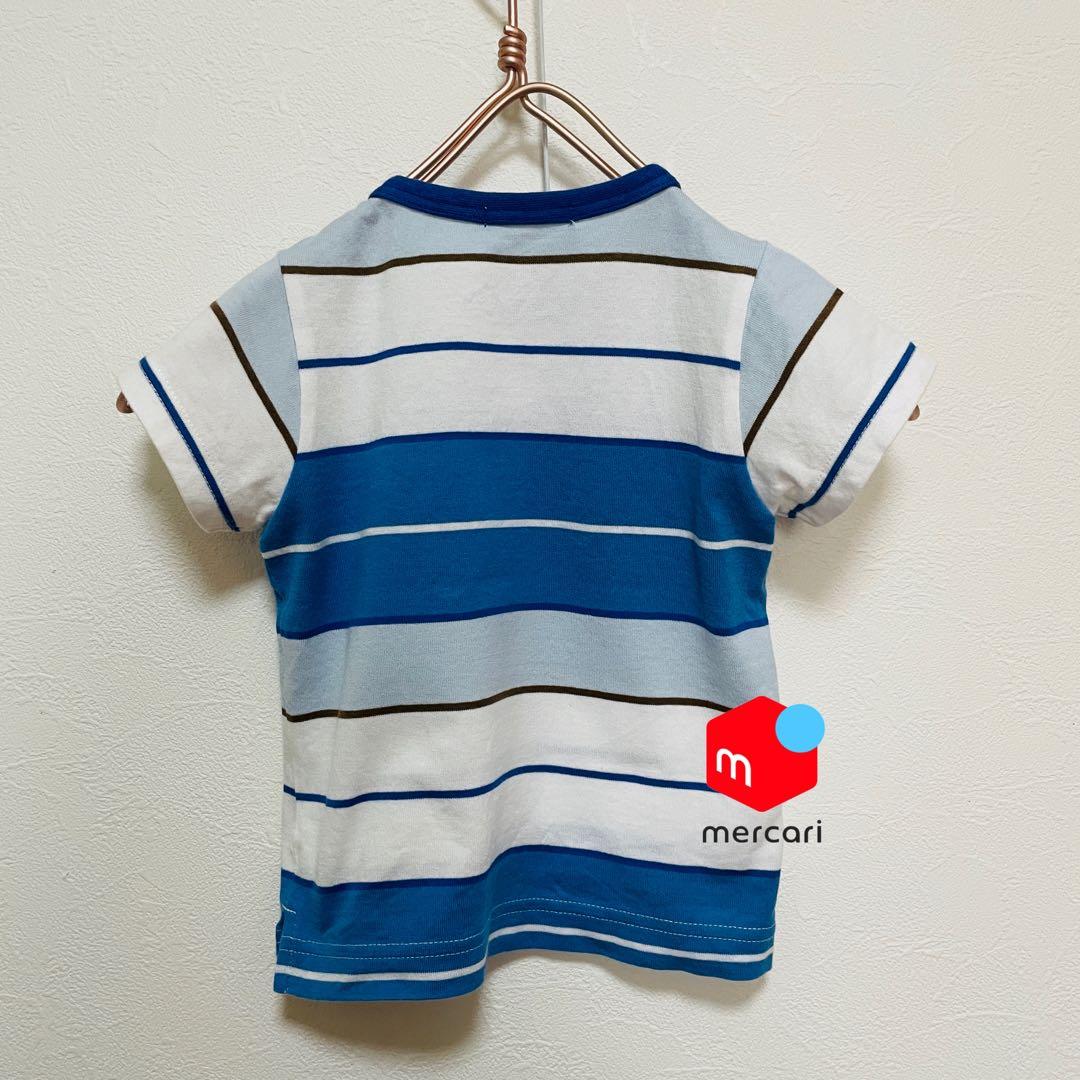 極美品 familiar ファミリア ボーダーTシャツ90cm - メルカリ