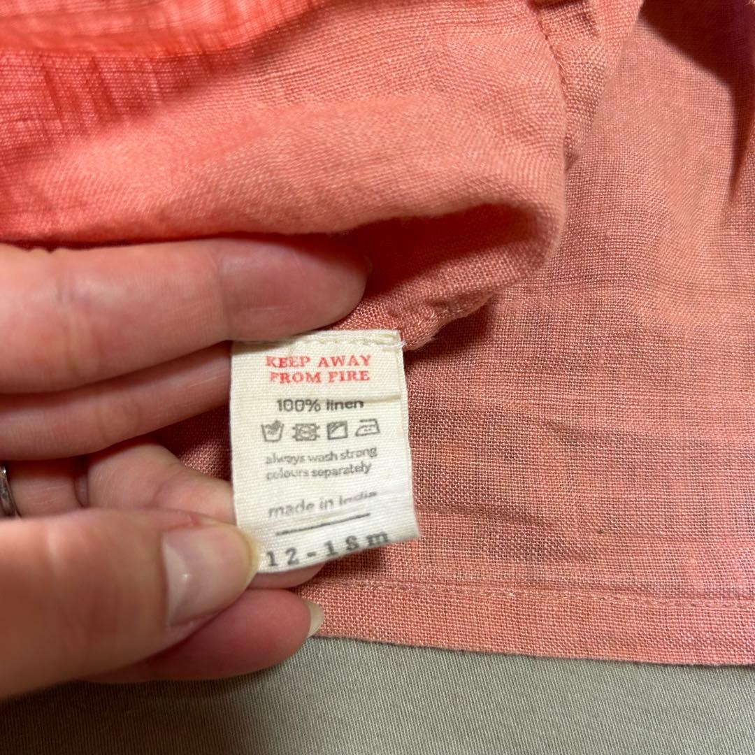 Apolina アポリナ　 セットアップ　リネンチュニック 12-18m 80