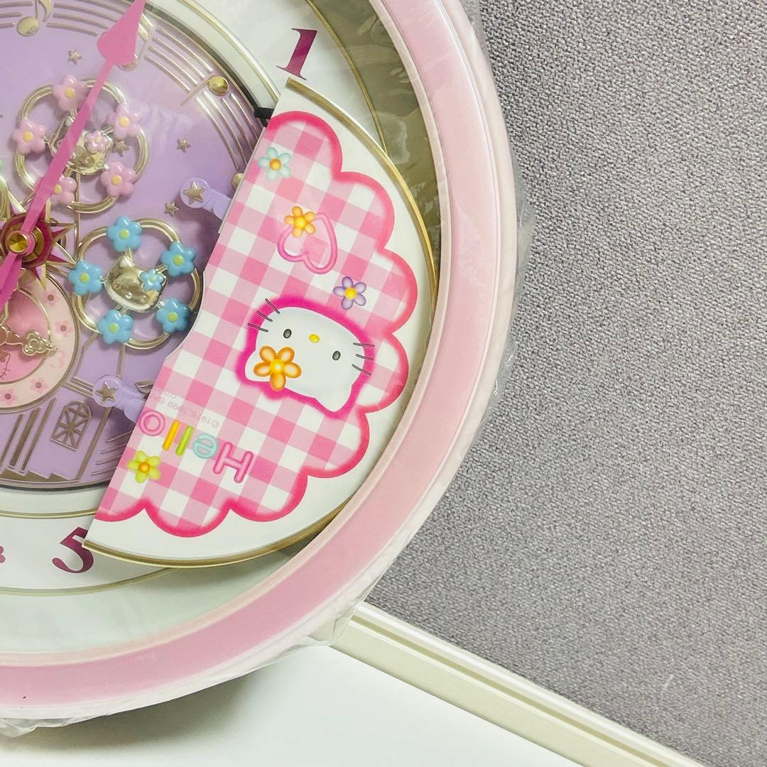 【激レア未使用品】ハローキティ からくり時計 4MH754-013 当時品