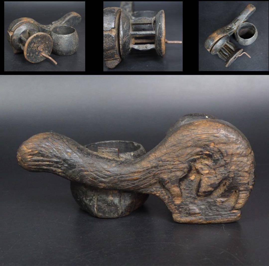 送料無料　非常に古い李朝狐（キツネ）形墨壺　朝鮮古美術 古道具】李朝 壺 1078 | tokinokumo