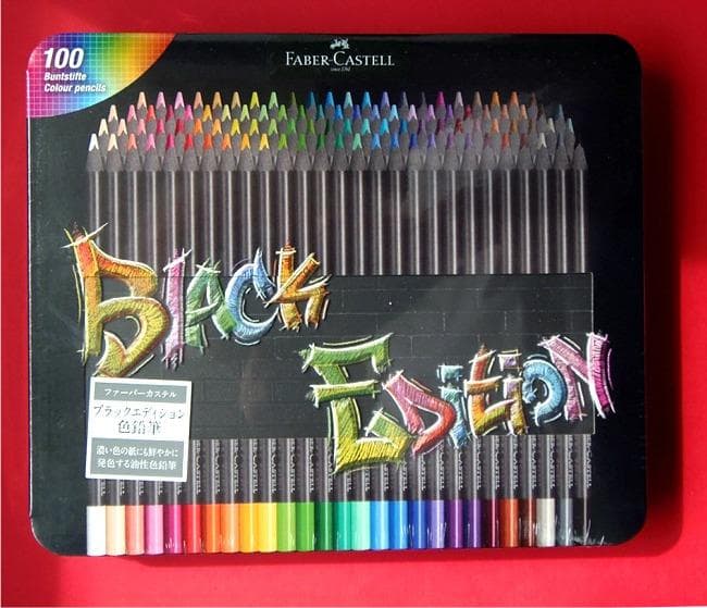 Faber-Castell Black Edition★100色★油性色鉛筆 Black Edition 色鉛筆12色/24色/36色/100色 – ファーバーカステル公式