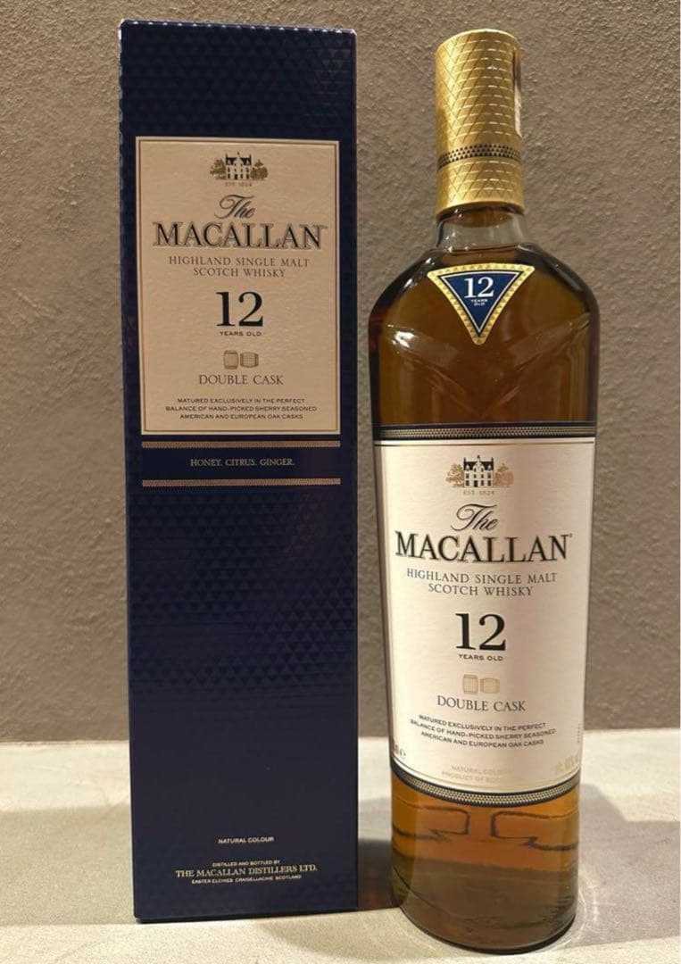 【新品未開封】The Macallan 12年 ダブルカスク 700ml WEB限定】マッカラン・ダブルカスク・12年（ギフトボックス付き