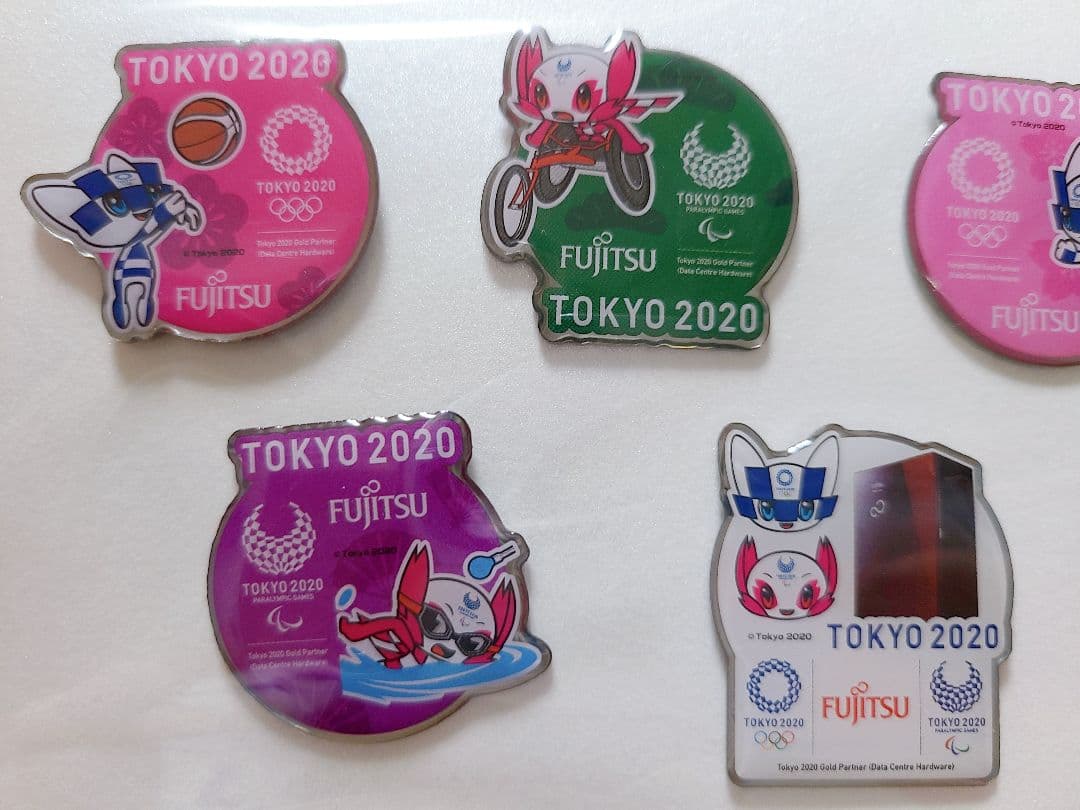 【非売品】FUJITSU 東京2020オリンピック記念ピンバッジ
