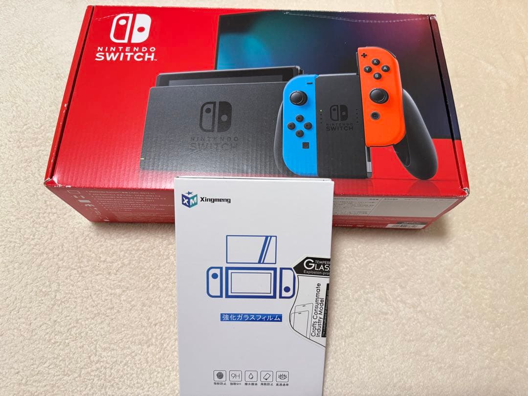 Nintendo Switch本体 美品 SDカード、フィルム付 付属品完備