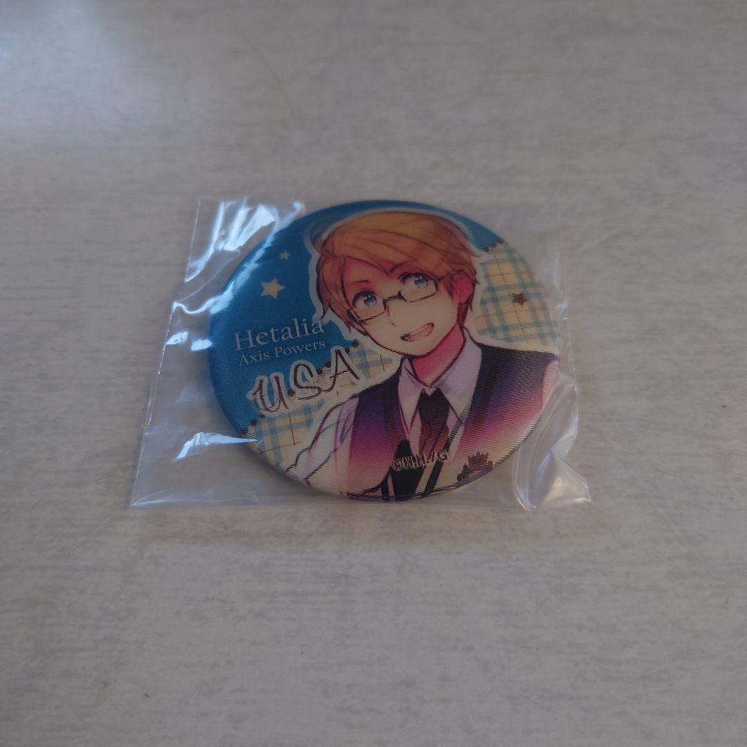 ヘタリア 学園ヘタリアだよっ！ トレーディング缶バッジ アメリカ＆ドイツ