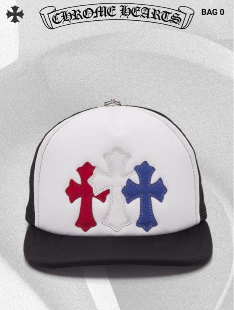 CHROME HEARTS クロスパッチ刺繍キャップ