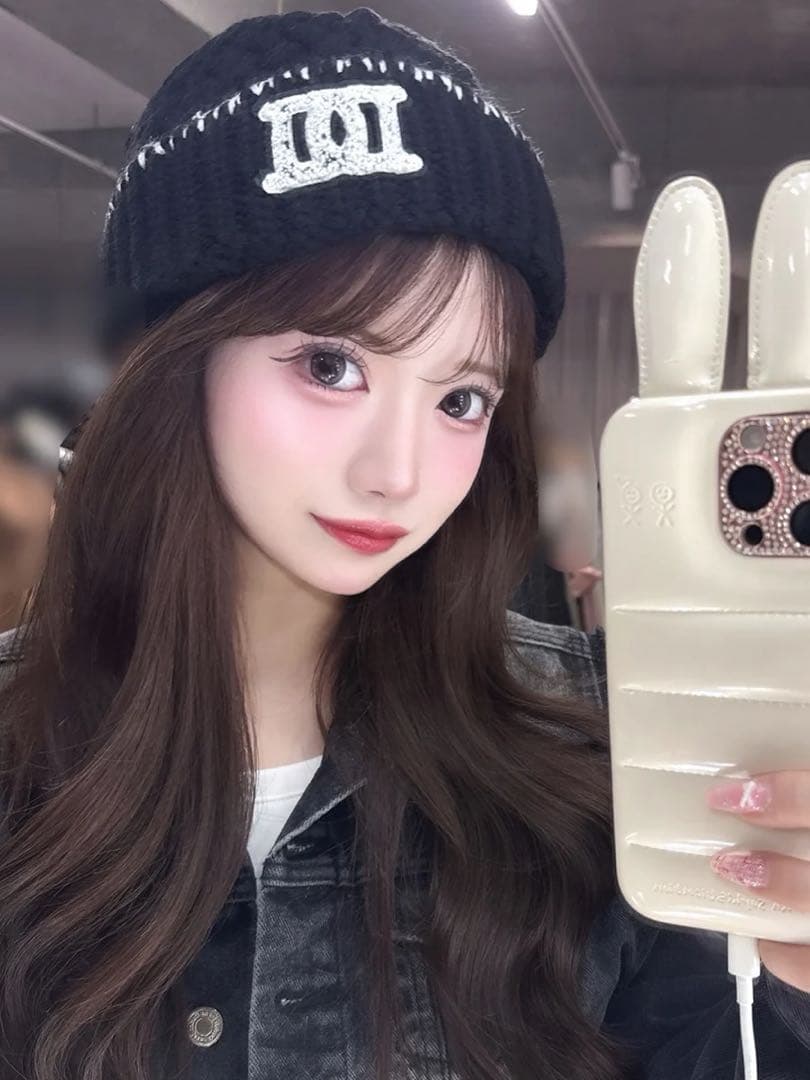 ♡Darich♡ ダーリッチ　DDロゴバスケットニットビーニー　ニット帽 ダーリッチ Darich DDロゴバスケットニットビーニー （ホワイト