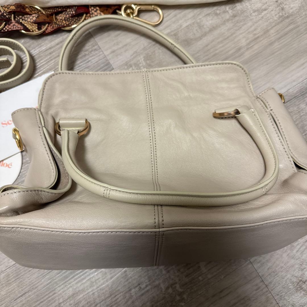 See By Chloé 2WAYショルダーバック ベージュ