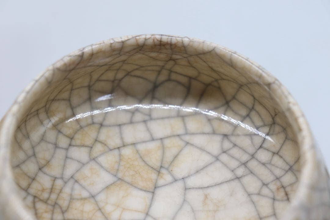 中国　清時代　哥釉香炉　木箱入　送料込み251011