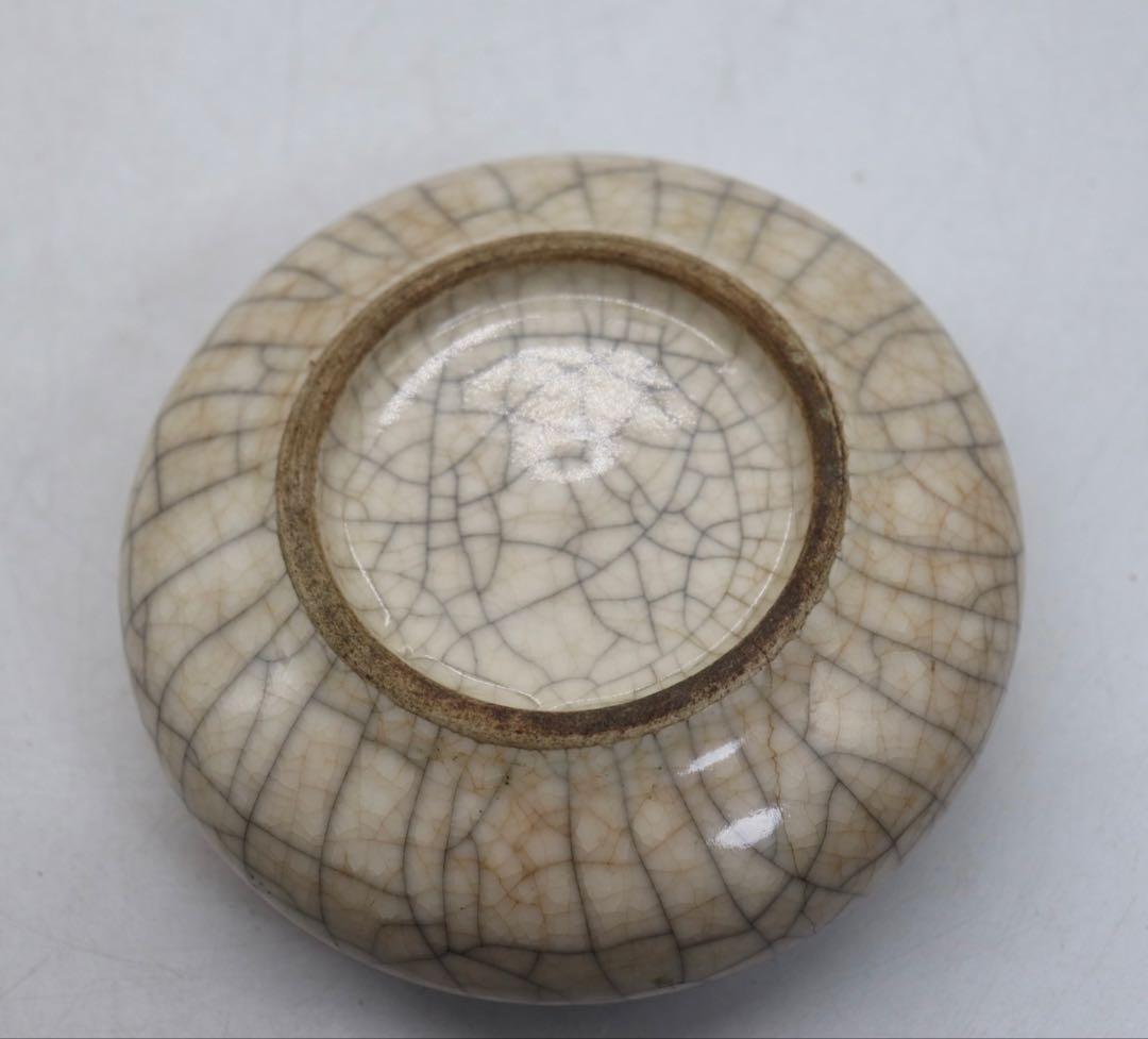 中国　清時代　哥釉香炉　木箱入　送料込み251011