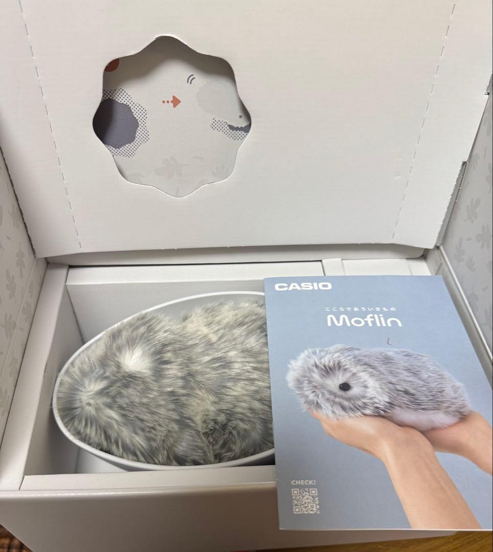 【試用程度の中古】Moflin　モフリン　AIペットロボット　シルバー 試用程度の中古】Moflin モフリン AIペットロボット シルバー 美品