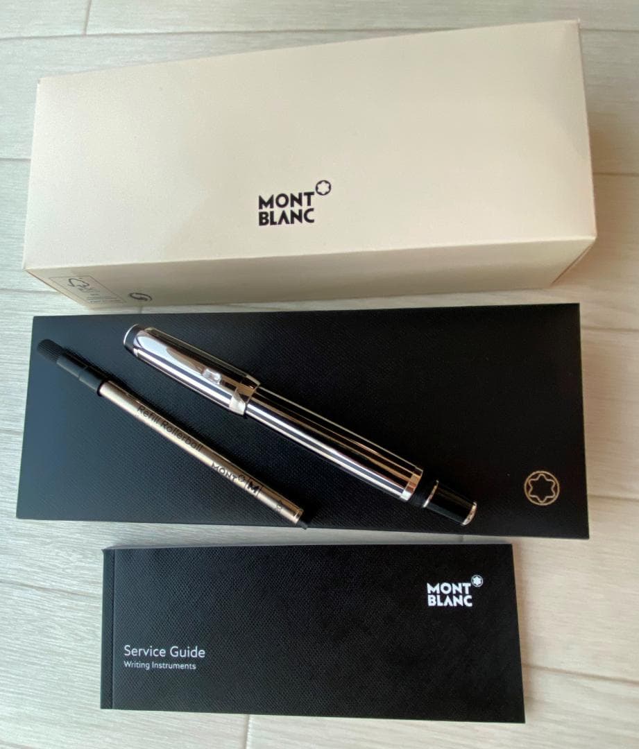 超美品 希少 モンブラン ボエム プラチナプレート クリスタル ローラー