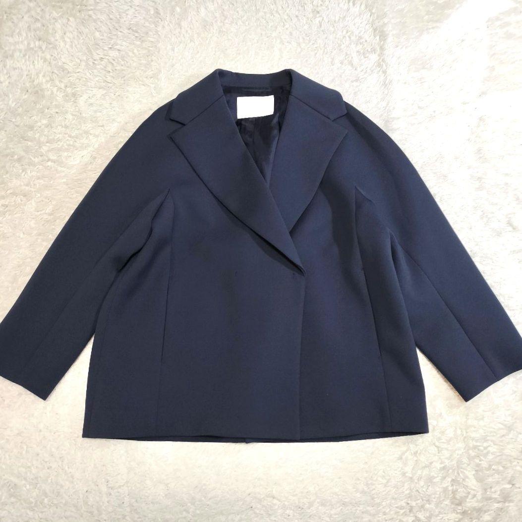 極美品 ボールジィ スキューバジャージーショートコート 紺 小さい