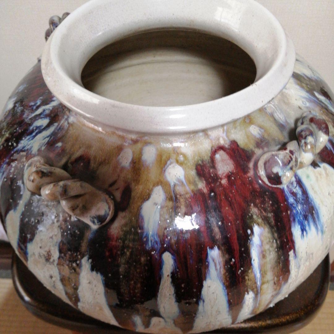 大壺花瓶　生花及び造花用(陶器)