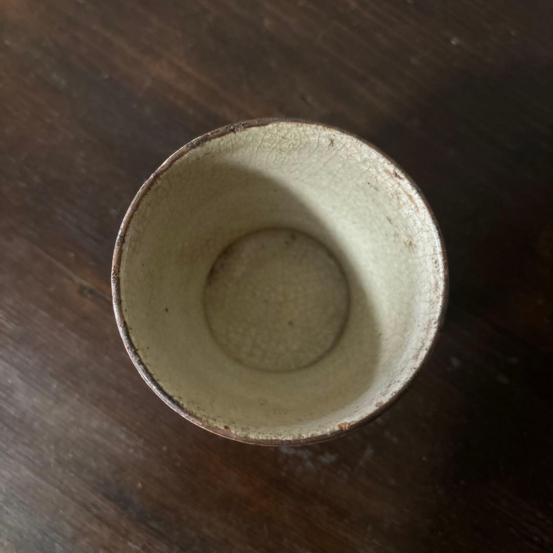 絵瀬戸猪口5点 御深井焼 猪口 美濃 酒盃 骨董 アンティーク 古道具 検