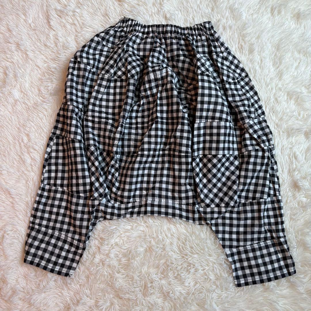 トリココムデギャルソン サルエルパンツ ギンガムチェック フリーサイズ