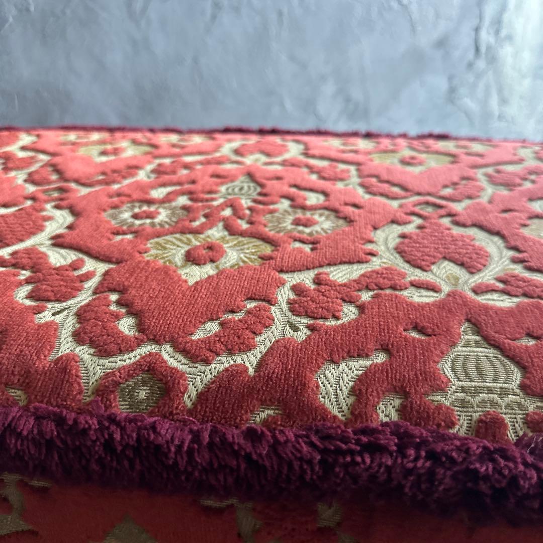 瞬間的お値下げ❣️ヴィンテージスツール 注文 金華織のような座面