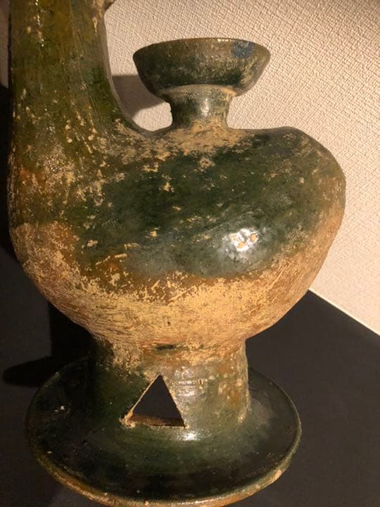 中国骨董　漢時代　香炉　水鳥形埴輪　須恵器