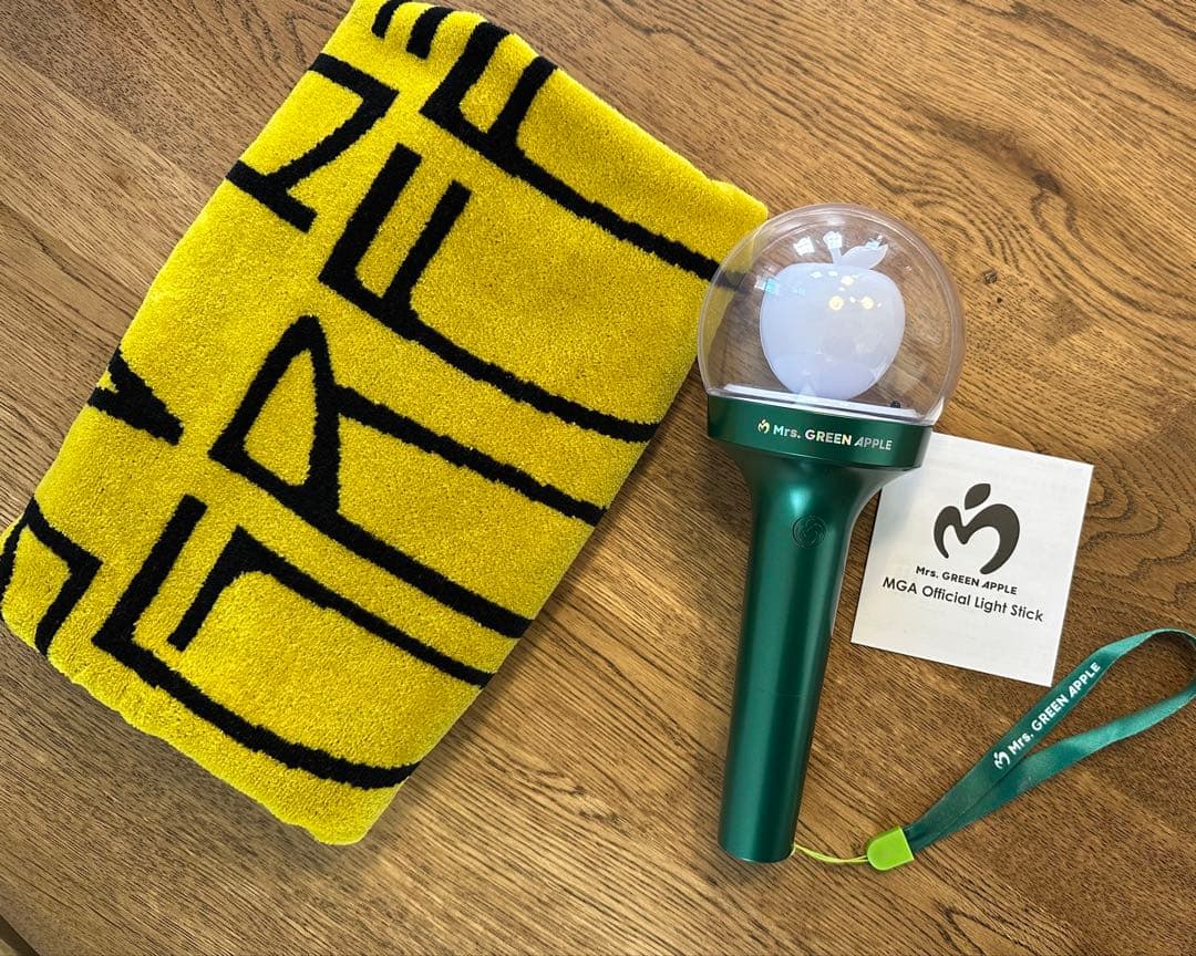 ☆本日発送☆Mr. GREEN APPLE ミセス ペンライトりんご棒 タオル付