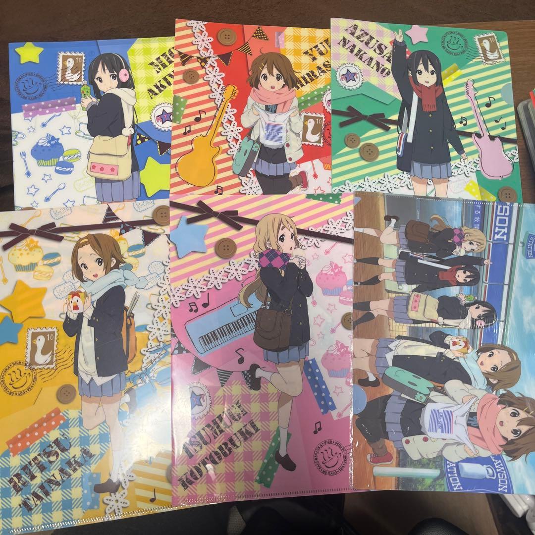 けいおんクリアファイル6枚セット - メルカリ