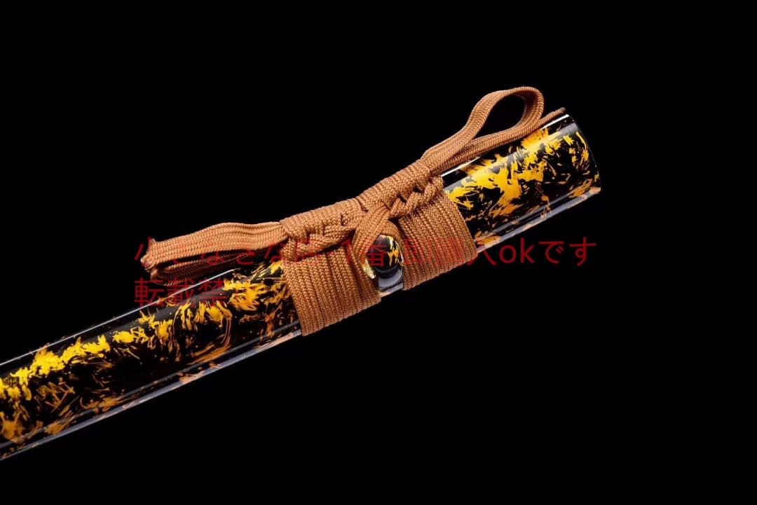 金の侍刀の炭火焼『神竜寒鋒』 古兵器 武具 刀装具 日本刀 模造刀 居合刀