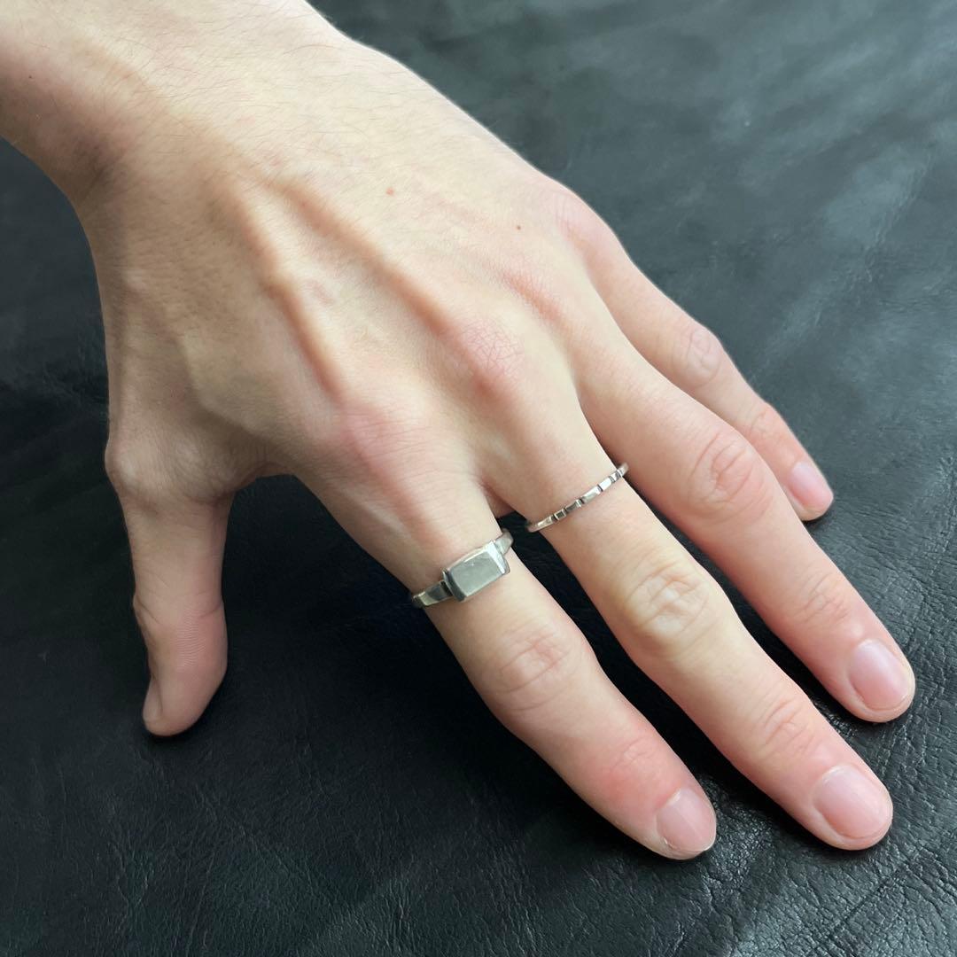 フランス　スターリング　シルバー　リング　セット　ヴィンテージ　JU