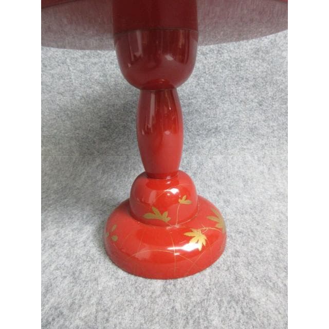 朱塗蒔絵秋草文高月 [B28126]