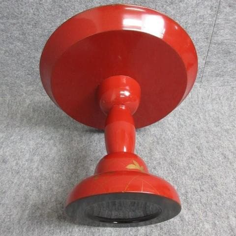 朱塗蒔絵秋草文高月 [B28126]