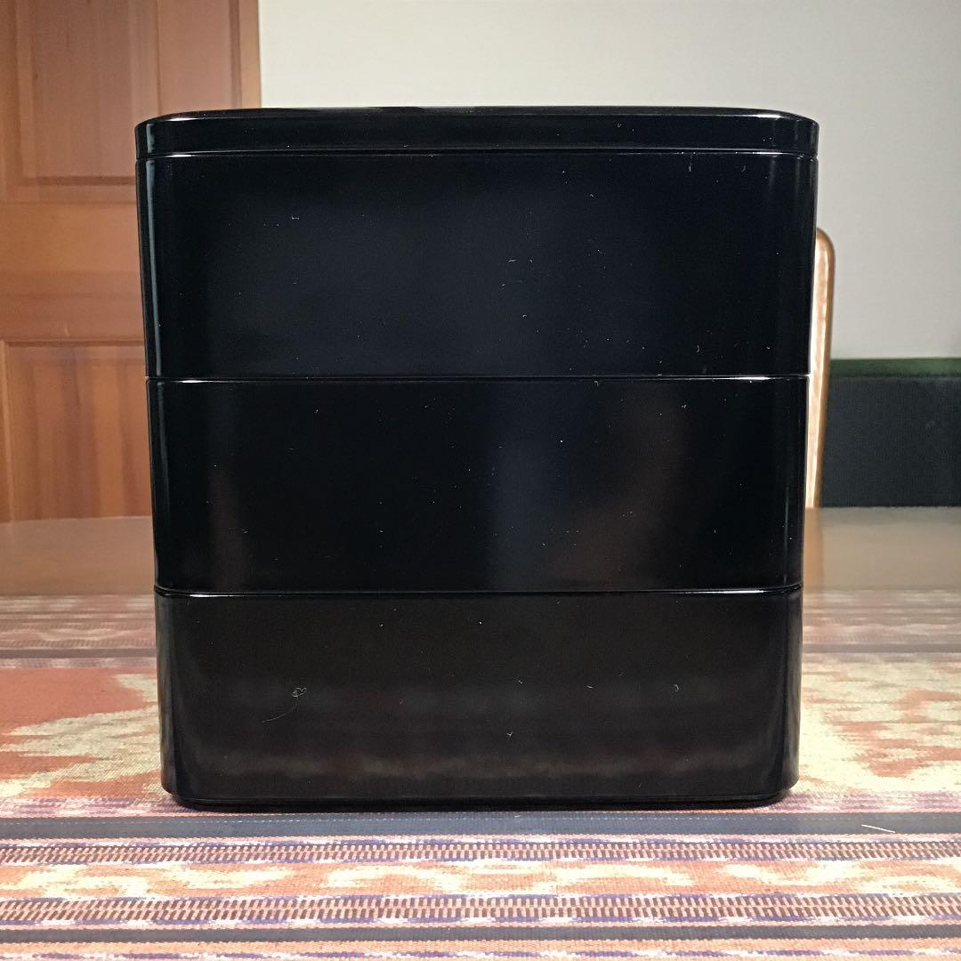 会津塗 年輪漆器 三段重