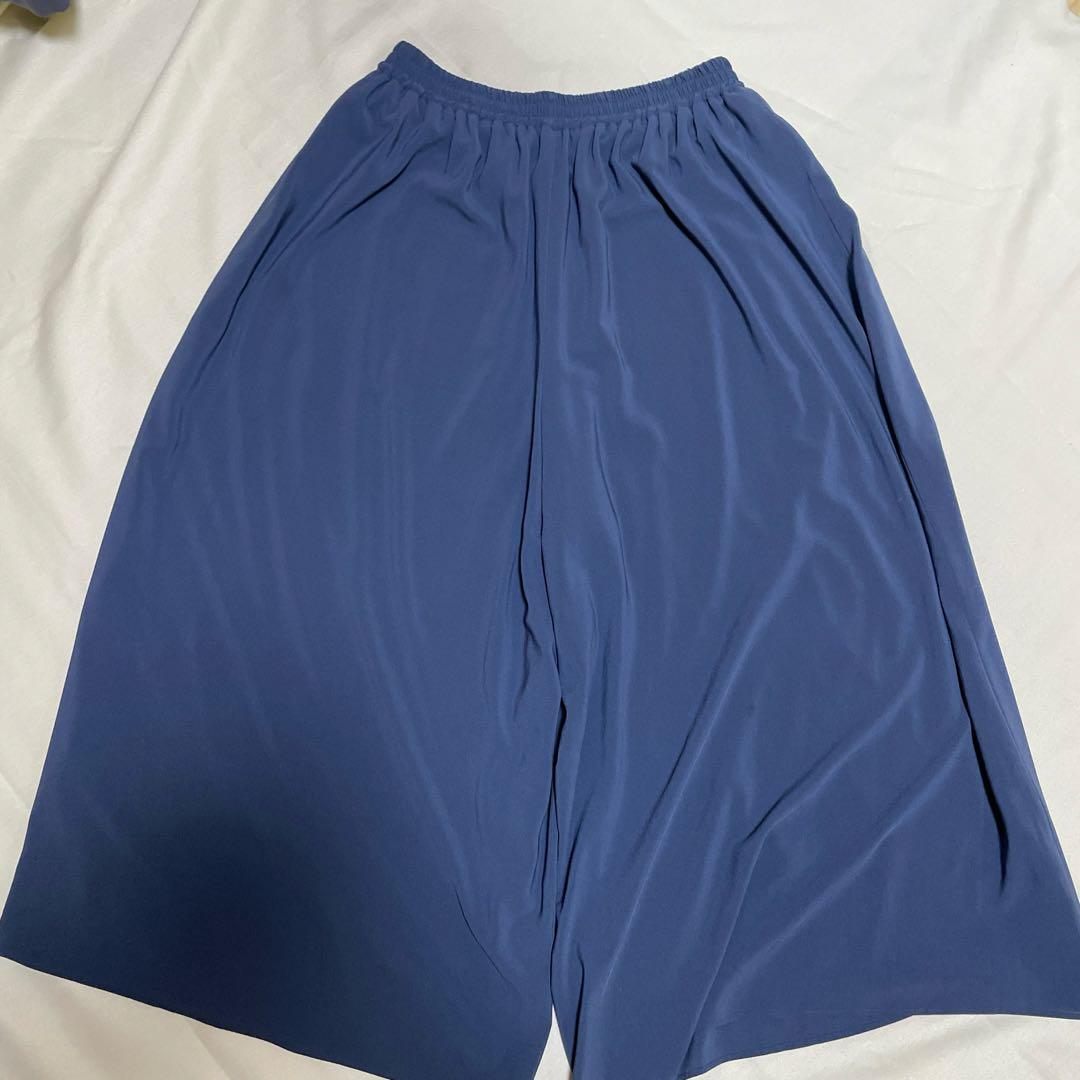 アンタイトル ブルーガウチョ セットアップ 3L 15号 ブラウス 大きいサイズ